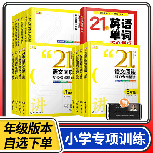 21天攻克小学语文英语核心考点精讲精练赠视频课6-12岁 商品图0