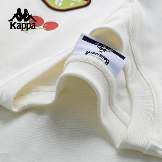 巴巴爸爸Kappa卡帕运动男短袖2025夏季新款宽松透气休闲圆领女K0F62TD75 商品图2
