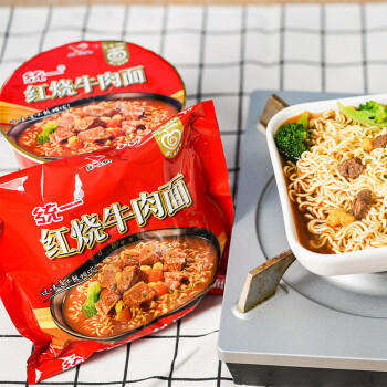 统一红烧牛肉面 袋装 100g*24袋 整箱装 方便面速食面泡面 /粮油调味 /方便食品 /方便面 商品图1