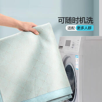 富安娜A类抗菌凉席可机洗冰丝席夏季凉感席子可折叠软席三件套1.8米x2米 商品图2