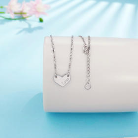 【限时8.8折】PT950 #怦然心动 铂金实心调节真情告白Love爱心心形套链(PTTL00043)预售产品下单后不退款不退货不换货不补差价)预售产品下单后不退款不退货不换货不补差价