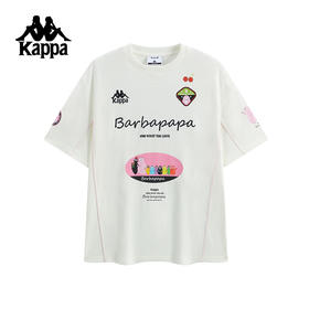 巴巴爸爸Kappa卡帕运动男短袖2025夏季新款宽松透气休闲圆领女K0F62TD75