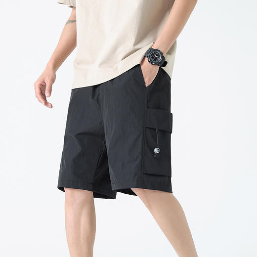短裤男士夏季薄款冰丝速干休闲长裤运动五分沙滩大裤衩子男生裤子 商品图3