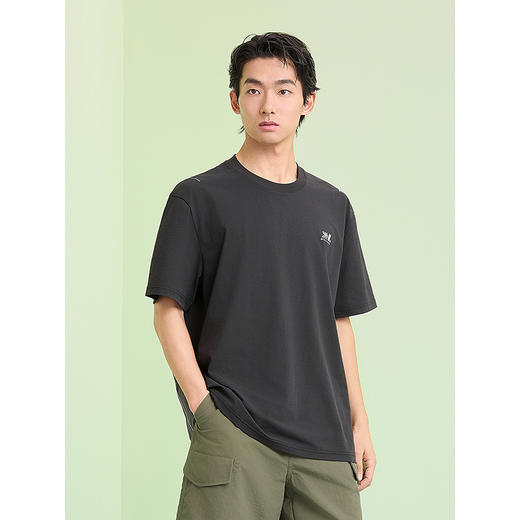 GXG男装 圆领T恤背后图案印花上衣短袖针织 2025夏季热卖 商品图2