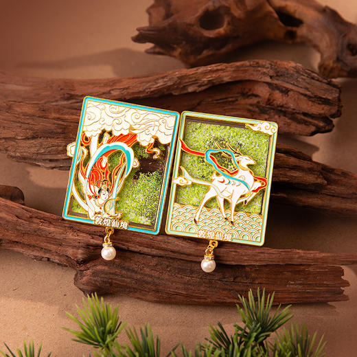 【敦煌流沙】金属冰箱贴飞天九色鹿国潮文创纪念创意工艺品礼品 商品图1