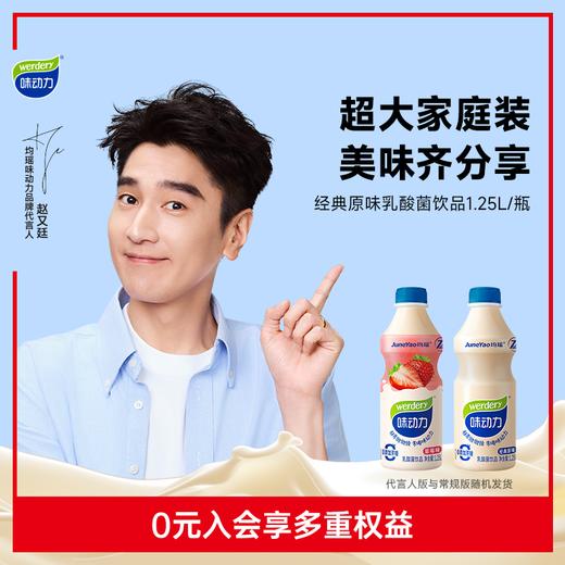 【家庭分享装】均瑶味动力乳酸菌饮品0脂肪0添加色素原味大瓶1.25L 商品图0