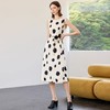 IWY/米色无袖复古波点连衣裙女轻奢高级感轻熟小众不撞款裙子夏季新款Q1412 商品缩略图0