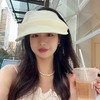 【气质款防晒帽🔥】显脸小还能防晒！欧根纱发箍空顶帽，度假出游气质满分✨新款欧根纱发箍空顶帽  商品缩略图2