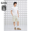 GXG男装 条纹设计休闲短裤微皱感通勤男裤宽松裤子 2025夏季热卖 商品缩略图1