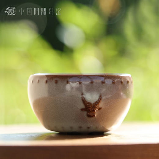 问鼎哥窑牛首战鼓杯 商品图0