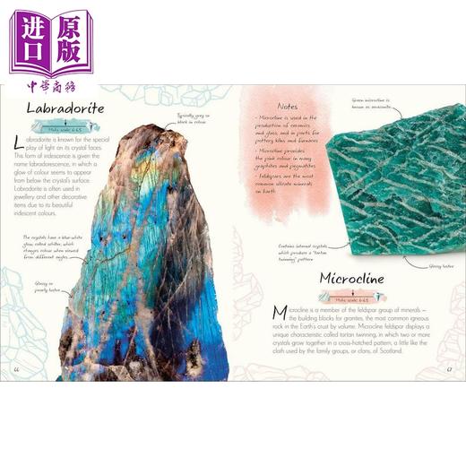 【中商原版】DK矿石选集 An Anthology of Rocks and Minerals 英文原版 儿童科普绘本 配精美的照片和插图 进口童书 精装 商品图3