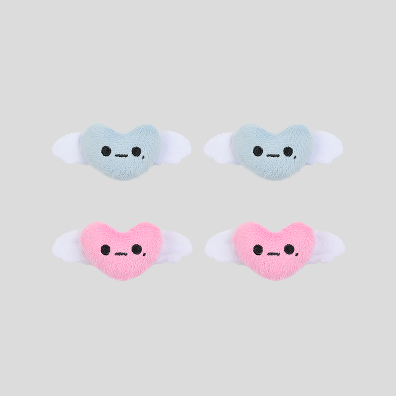 GOODBAI GOODEES天使爱心毛绒发夹