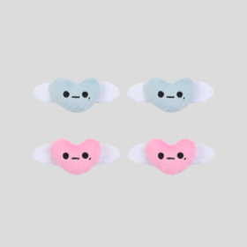 GOODBAI GOODEES天使爱心毛绒发夹