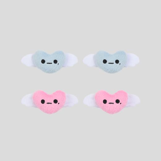 GOODBAI GOODEES天使爱心毛绒发夹 商品图0