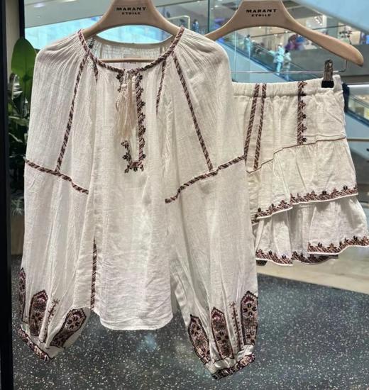 售完无补！重磅  is5新款套装  法式度假衬衫/短裤  印度有机棉进口丝线 商品图3