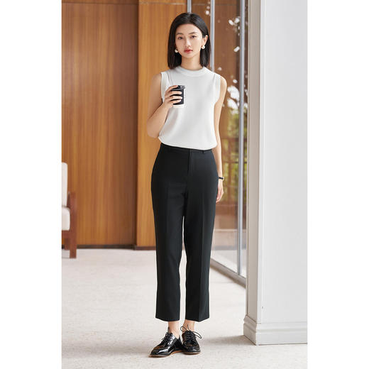 剩S/M/L/XL 【休闲套装】2025夏季时尚无袖针织衫显瘦小脚裤3648 商品图4