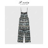 PanYiXiu/潘依绣【小象裤】天丝人丝设计感印花缎面连体裤J505587 商品缩略图1