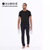 AUMNIE澳弥尼冰霜T恤男款纯黑色休闲百搭款上衣短袖 商品缩略图2