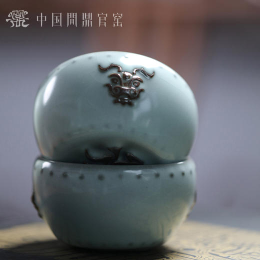 问鼎官窑南官龙首战鼓杯 商品图5