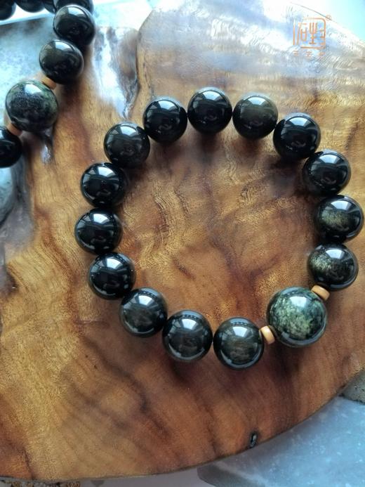 泰山石金曜石能量手串 商品图6