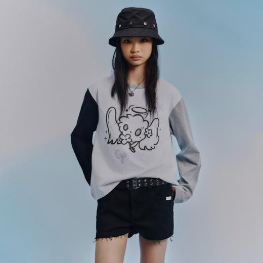 GOODBAI GOODEES 刺绣logo毛边短裤 商品图0