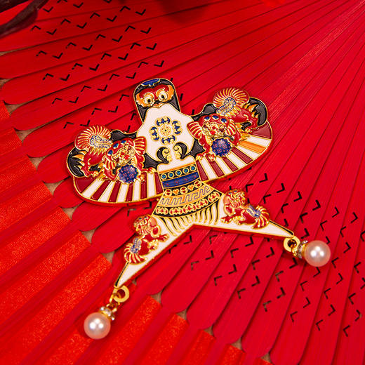 【潍坊纸鸢】复古金属冰箱贴非遗国潮文创纪念创意工艺品礼品 商品图3