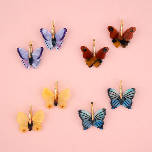 北京仓｜Coucou Suzette-Yellow Butterfly-黄色蝴蝶 耳环［法国设计师］ 商品图8