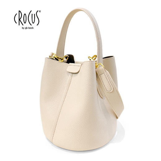 春日限定【抢先购】【品牌授权】德国品牌Crocus伦敦回忆经典女包时尚百搭单肩荔枝纹菜篮子包-YUAL 商品图13