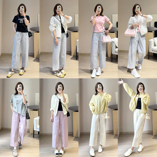 小个子纸片奶奶裤！2025精修显瘦九分裤速干肌理感春夏休闲裤女款！ 商品图4