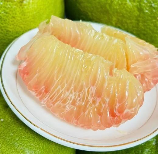 石家庄优选仓库速达，翡翠柚子 青皮爆汁柚，入口无渣，皮薄多汁，果肉晶莹剔透，2枚散装/3.4斤/3.6斤左右 商品图6