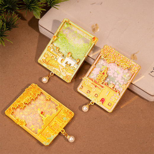 【南京流沙】金属冰箱贴秦淮河总统府鸡鸣寺文创冰箱贴旅游城市创意礼品纪念工艺品 商品图2