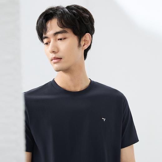 【含桑蚕丝】柒牌男装短袖T恤男2025夏季凉感休闲百搭圆领体恤衫 商品图2