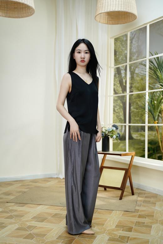 现货 臣禾	【醋酸裤】自在松弛松紧腰休闲裤	高腰垂坠JZ252060193 商品图13