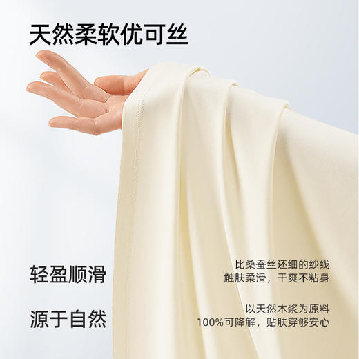 LUCKMEEY幸棉 优可丝睡裙夏薄款舒适外穿冰丝睡衣家居服【该商品不支持用券】 商品图2