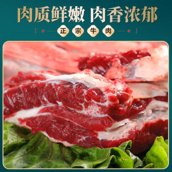 往来白丁 内蒙古牛腩肉2斤净重 新鲜黄牛肉牛腹肉红烧烤火锅食材无注水 /生鲜 /猪牛羊肉 /牛肉 商品图0