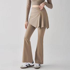 【3~5天发货】跃牌【美度空间】系列 BR假两件屁帘子瑜伽裤防尴尬微喇裤女ADCK52046