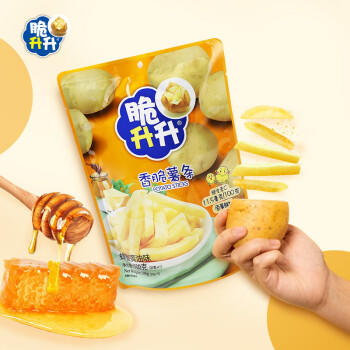 脆升升薯条蜂蜜黄油味非油炸香脆原薯鲜切袋装100g 商品图2