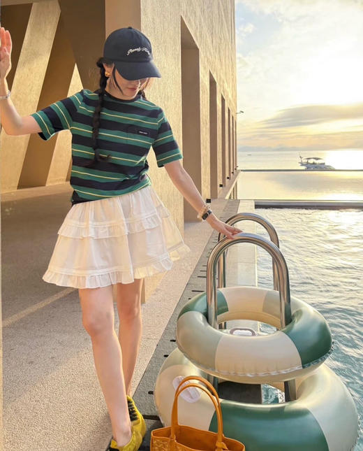 miumiu女士条纹短袖T恤061002 商品图12