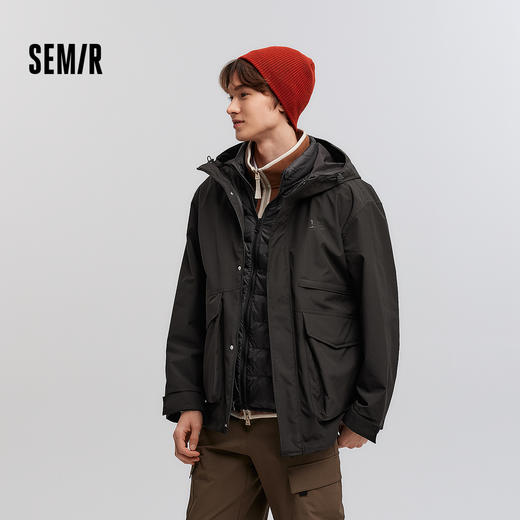 森马中国国家地理系列羽绒服男2025春季新款两件套情侣 商品图0