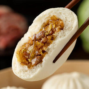 西贝莜面村牛肉粉条包子320g 4个 儿童早餐包子 速食面点 半成品开学早餐 商品图1