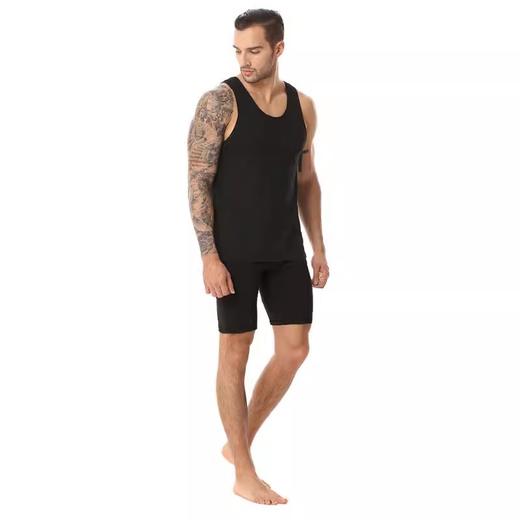 AUMNIE澳弥尼行动短裤黑色贴身瑜伽运动跑步短裤型男百搭款半裤男 商品图3