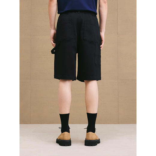 GXG男装 大口袋贴布牛仔短裤绣花工装短裤通勤短裤 2025夏季热卖 商品图4