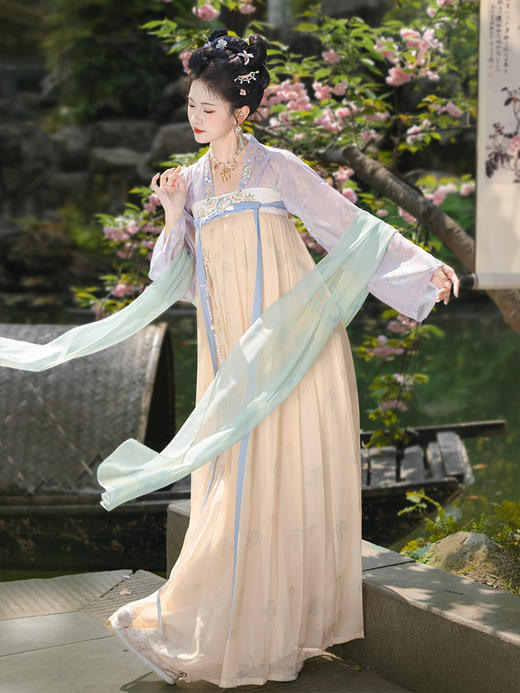 【重回汉唐汉宫春晓2】正品原创唐制齐胸衫裙襦裙日常轻汉服女款成人 商品图1