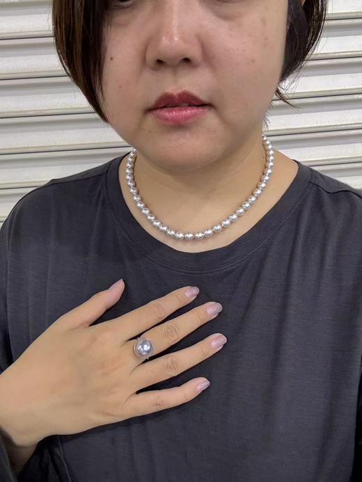【挚友限定】真多麻色海水Akoya珍珠项链 8-8.5mm 商品图1