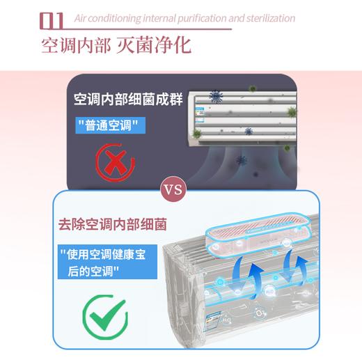 百欧森空调健康宝KT-005，去除空调内部细菌，杀菌率99.99% 商品图9