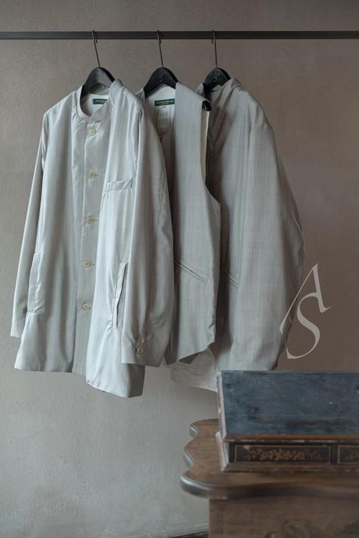 Paul Harnden   男士雾灰色羊毛ARTIST JACKET 商品图7