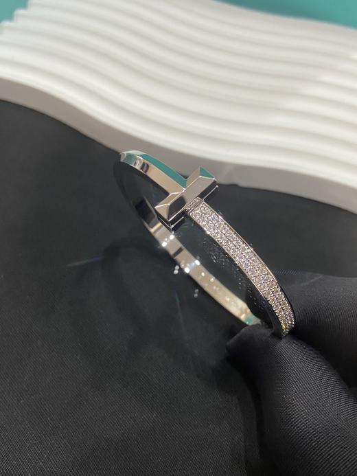 蒂芙尼 宽版半钻T字手镯（XTY） 商品图9