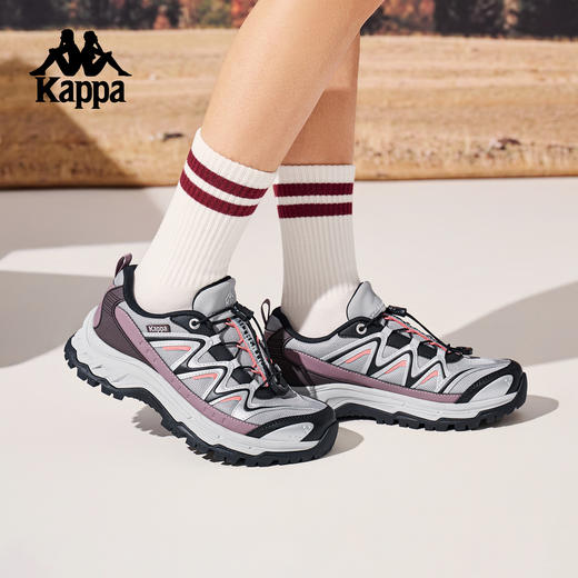 Kappa卡帕背靠背跑鞋女款新款情侣登山鞋复古百搭休闲运动鞋子男K0FY5MC58 商品图1