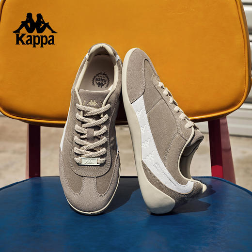 Kappa卡帕背靠背赛车德训男鞋新款复古运动鞋情侣款薄底慢跑鞋女K0FY5CC60 商品图0