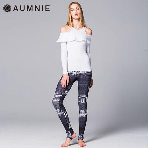 AUMNIE澳弥尼丨女长袖运动上衣健身瑜伽服速干高弹含胸垫百合T恤 商品图2